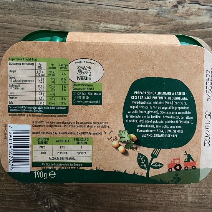 review photo of Garden Gourmet falafel di Ceci e Spinaci shared by @fraancy on 08 Sep 2022 - review