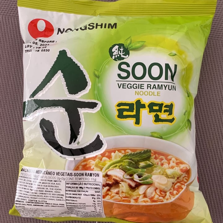 photo of NONGSHIM (농심) SOON VEGGIE RAMYUN NOODLE SOUP shared by @gabicortez on  15 Oct 2022 - review