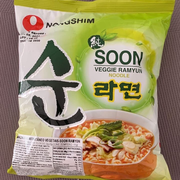 review photo of NONGSHIM (농심) SOON VEGGIE RAMYUN NOODLE SOUP shared by @gabicortez on 15 Oct 2022 - review
