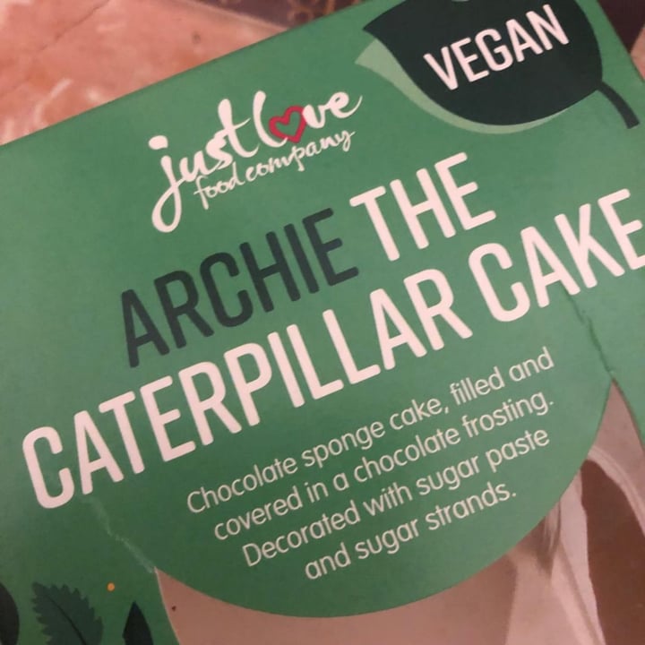 photo of Just Love Food Company Archie the caterpillar cake shared by @veggierob on  30 Nov 2021 - review