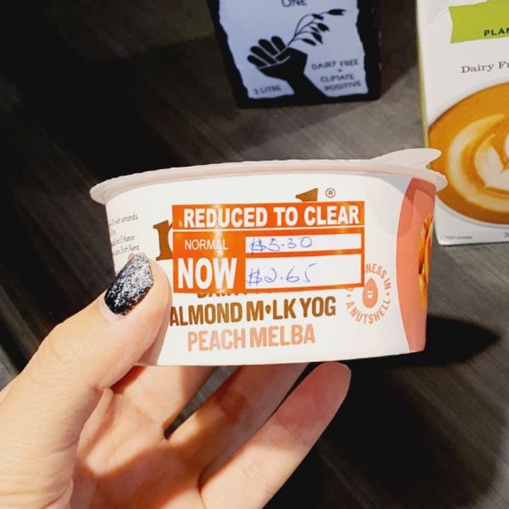 photo of Nush Almond Milk Yog Peach Melba shared by @veggiexplorer on  16 Jan 2021 - review