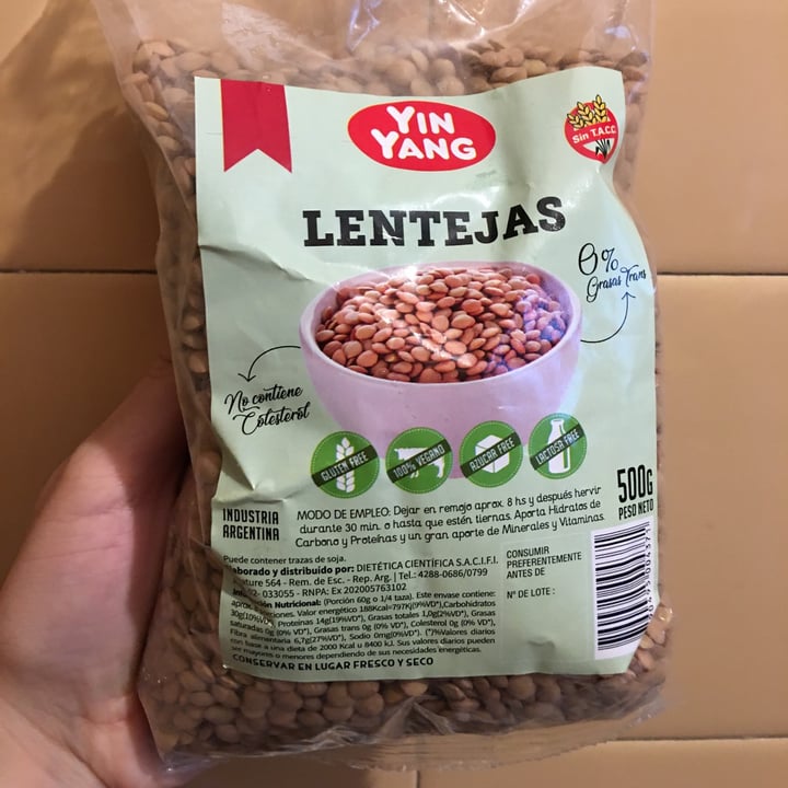 photo of Yin Yang Lentejas shared by @veganaabolicionista on  20 May 2020 - review