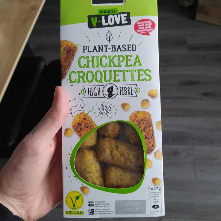 photo of Migros V-Love Chickpea Croquettes shared by @angeletigrou on  28 Dec 2020 - review