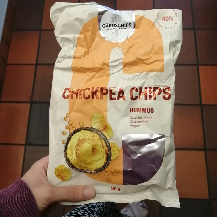 photo of Gårdschips Chickpea Chips Humus shared by @veggiehugs on  18 Sep 2022 - review