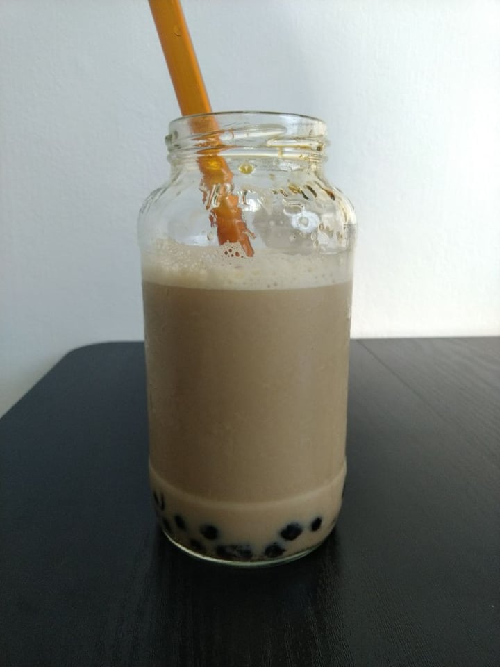 review photo of Mong Cha Cha Cafe 梦茶茶 Jasmine Green Tea Organic Soy Mylk Dark Brown Sugar Boba shared by @cherishfootprints on 02 Feb 2020 - review