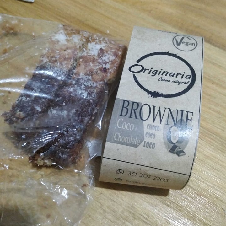 photo of Originaria comida integral Brownie De Coco Y Chocolate shared by @maca1991 on  21 Mar 2022 - review