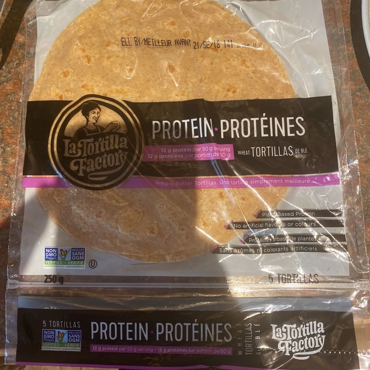 review photo of La Tortilla Factory PROTEIN Tortillas • Whole Wheat shared by @kaleyjevnikar on 29 Jun 2021 - review