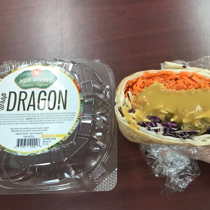 photo of Aux vivres Dragon Wrap shared by @herbelo1 on  08 Jul 2021 - review