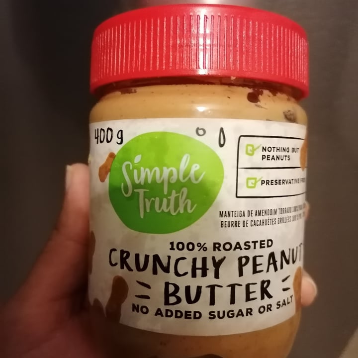photo of Simple Truth Crunchy peanut butter No Added Sugar or Salt shared by @rushisushi7 on  20 May 2021 - review