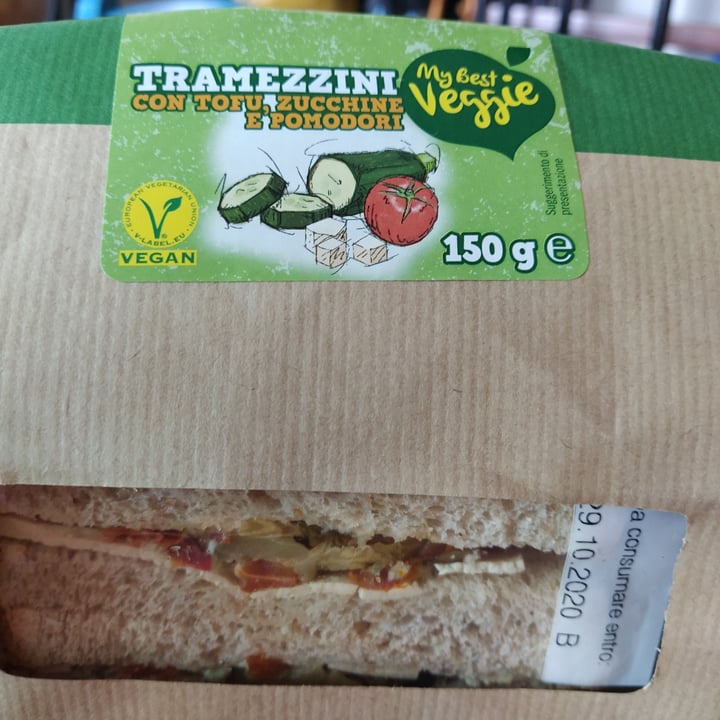 photo of My Best Veggie Tramezzini tofu, zucchine e pomodori shared by @mariaelena on  22 Oct 2020 - review