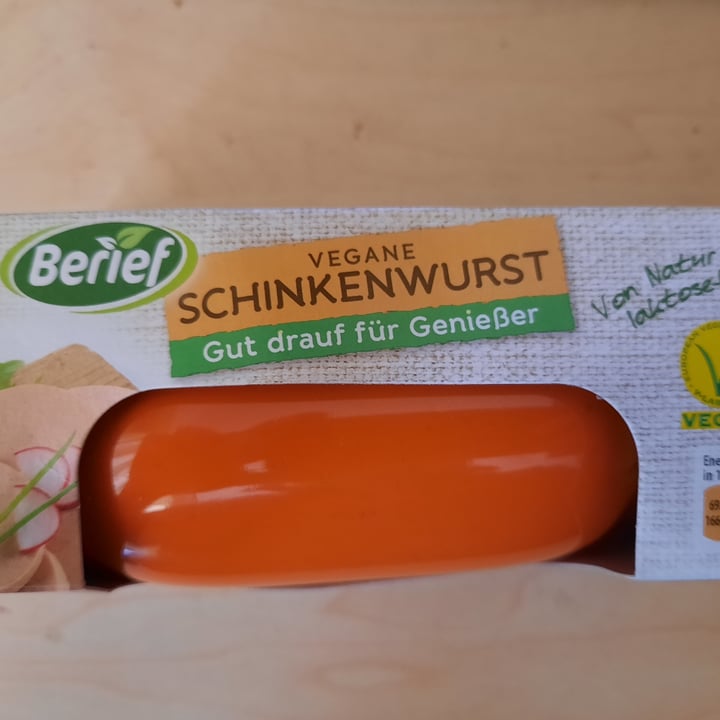 photo of Berief Vegane Schinkenwurst (meat sausage) shared by @therawpy on  26 Oct 2020 - review