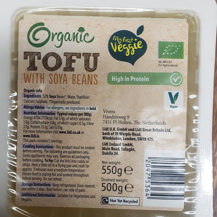 photo of My Best Veggie Organic Tofu shared by @cleber on  29 Apr 2022 - review