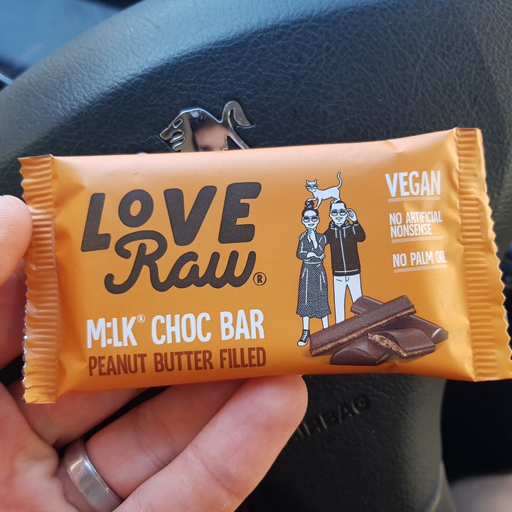 photo of LoveRaw Peanut Butter Filled M:lk Choc Bar shared by @matthewmkr on  21 Oct 2021 - review