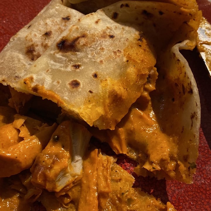 photo of Prashad Cafe & Spices Constantia Vegan Butter Chicken Wrap shared by @nellca on  24 Jul 2022 - review