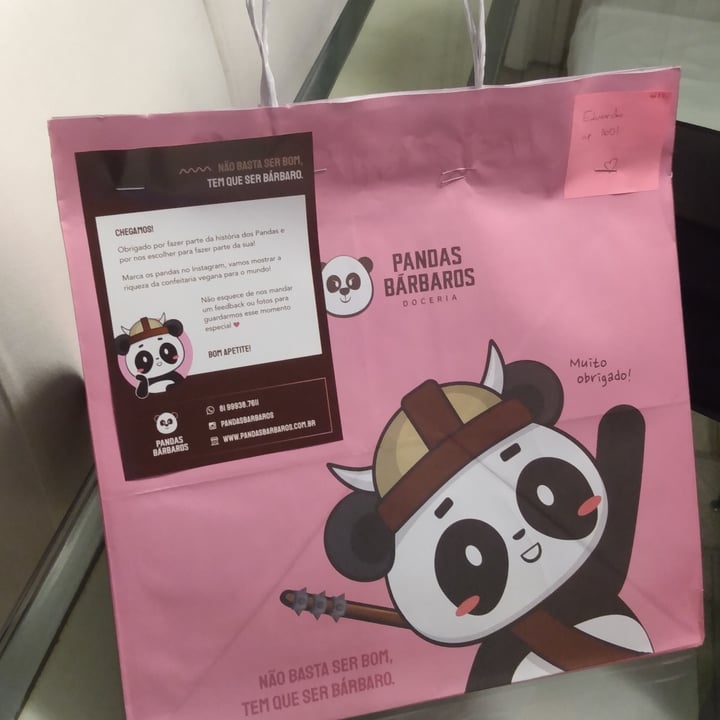 photo of Pandas Bárbaros vegan cake Chocolatudo shared by @edoliver on  11 May 2022 - review