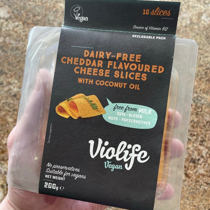 photo of Violife Cheddar Flavour Block shared by @rockstarvegan on  06 Sep 2021 - review