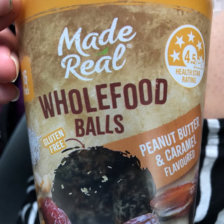 photo of Made Real Peanut Caramel Wholefood Balls shared by @vegkate11 on  26 Apr 2022 - review