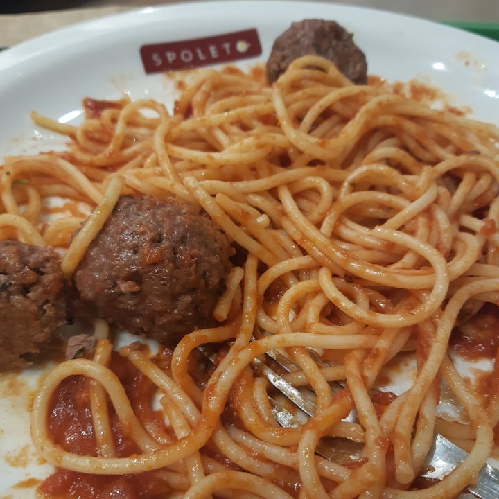 photo of Spoleto Spagheti Vegano com almôndegas do Futuro shared by @karinaferrer on  11 Jun 2022 - review