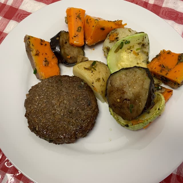 Foto do prato “Legumes na brasa”