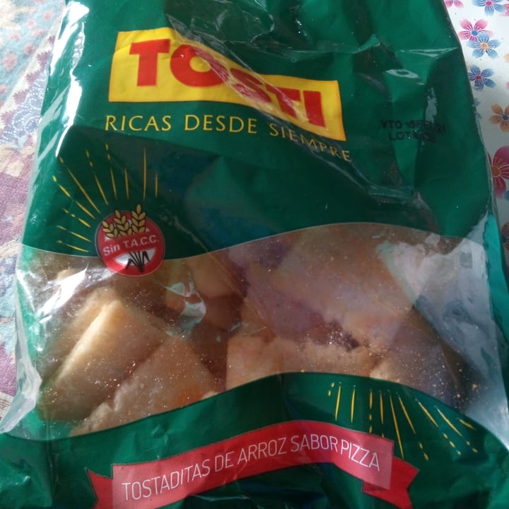 photo of Tosti Tostaditas De Arroz Sabor Pizza shared by @andreitapobre on  14 Jan 2021 - review