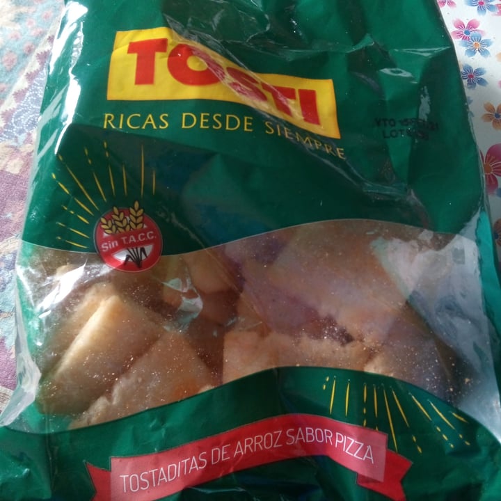 review photo of Tosti Tostaditas De Arroz Sabor Pizza shared by @andreitapobre on 14 Jan 2021 - review