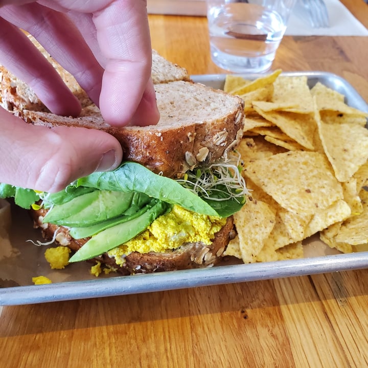 photo of Southern Roots Filling Station Tofu Egg Salad Sandwich shared by @kris2476 on  08 Dec 2022 - review