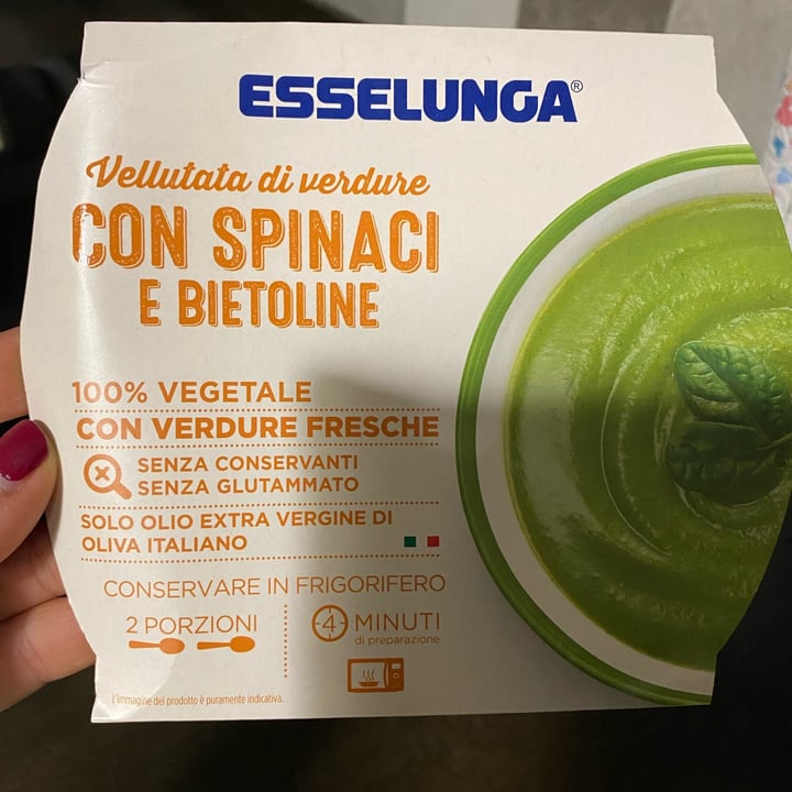 photo of  Esselunga Vellutata di verdure con spinaci e bietoline shared by @marty83 on  09 Dec 2021 - review