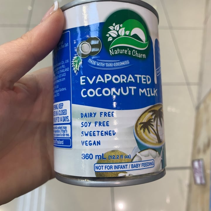 photo of Nature's Charm Evaporated Coconut Milk - Leche Evaporada De Coco shared by @lovelyvegan on  13 Oct 2021 - review