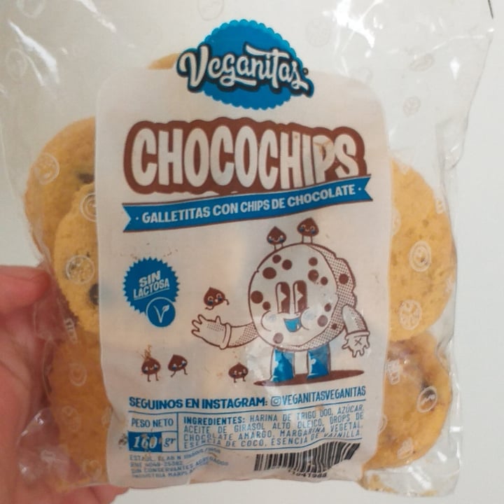 photo of Veganitas Galletita de Chocochips shared by @melinamelinacc on  03 Dec 2022 - review