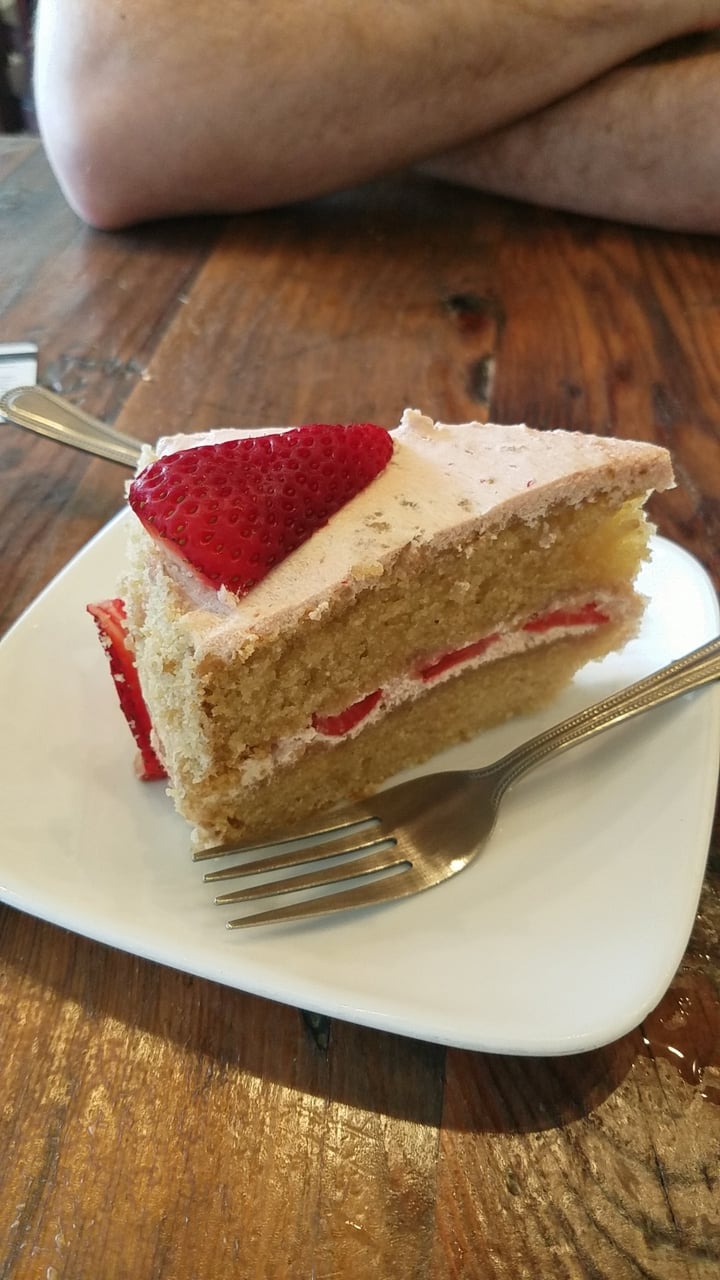 review photo of Viva Vegan Burger,cake, and burrito shared by @roguebunni on 06 Apr 2018 - review