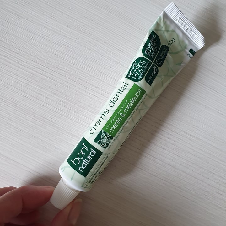 photo of Boni natural Creme Dental shared by @julirtavares on  23 Apr 2022 - review