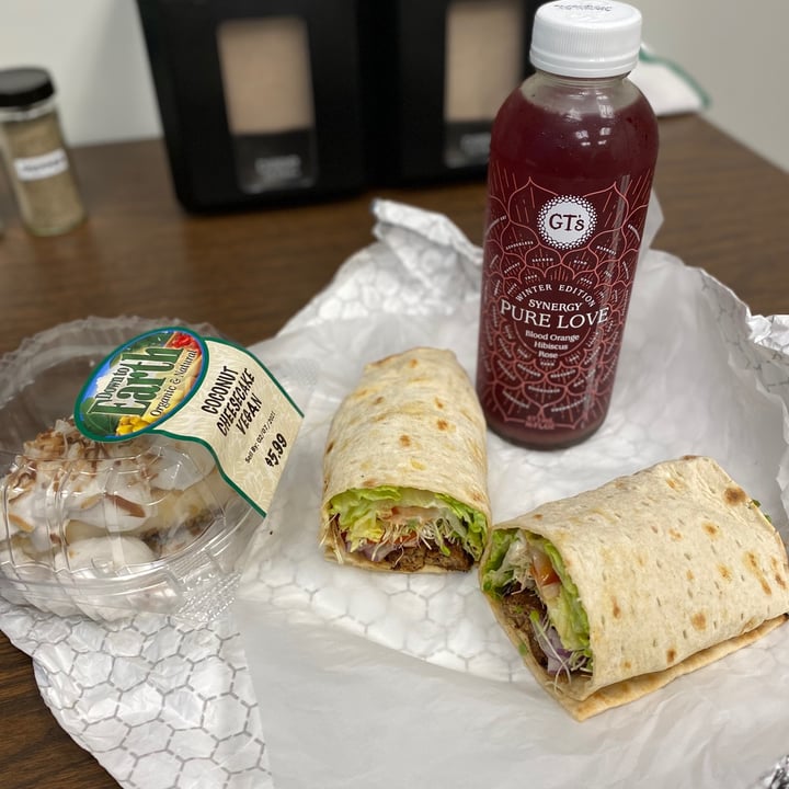 photo of Down to Earth Organic & Natural- Kailua Beyond burger in a flat bread wrap shared by @johnthevegan on  04 Feb 2021 - review
