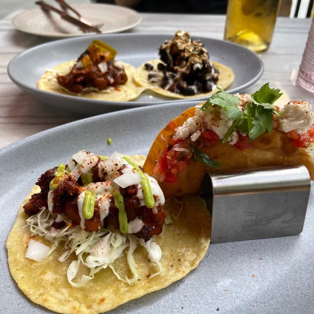 Foto del piatto “Pico de Gallo and potato tacos”