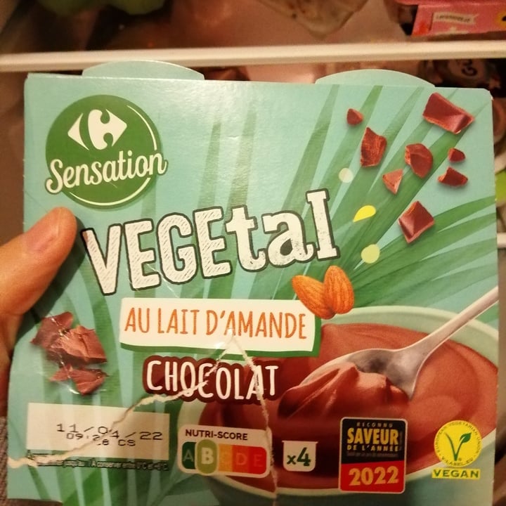 photo of Carrefour Sensation Vegetal Au Lait D’Amande Chocolat shared by @tiiina on  15 Mar 2022 - review