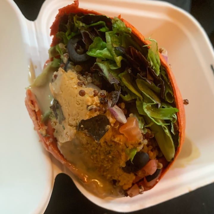 photo of Lotus Cafe & Juice Bar falafel wrap shared by @unejanie on  05 Dec 2022 - review