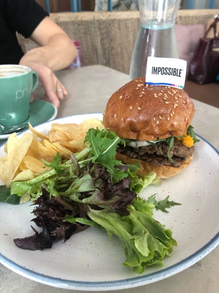 photo of Privé Wheelock Plant-Based Truffled Mushroom Swiss Burger shared by @alyrauff on  14 Aug 2019 - review