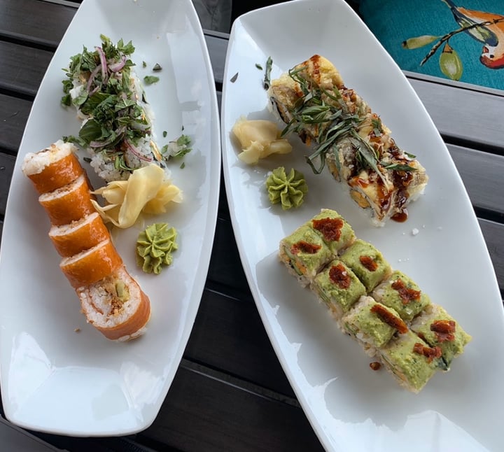 review photo of Blue Sushi Sake Grill Thai Hippie (Vegan Maki) shared by @allhess on 16 Apr 2020 - review