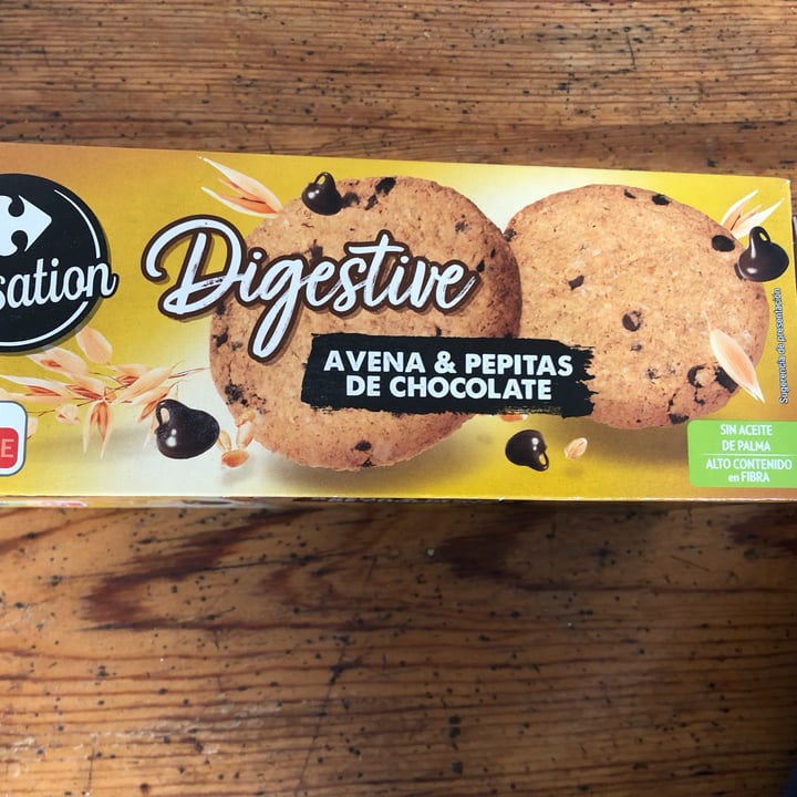 photo of Carrefour Sensation Galletas digestive avena y chocolate shared by @astrid269 on  06 Jul 2022 - review