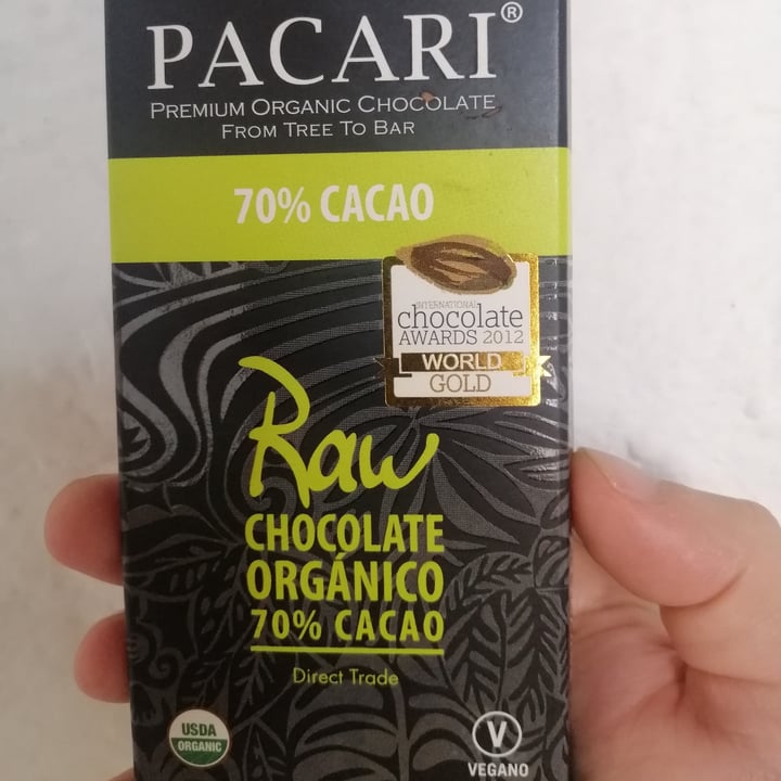 photo of Paccari Pacari Raw Organic Chocolate 70% Cacao shared by @sebastianr on  17 Sep 2021 - review