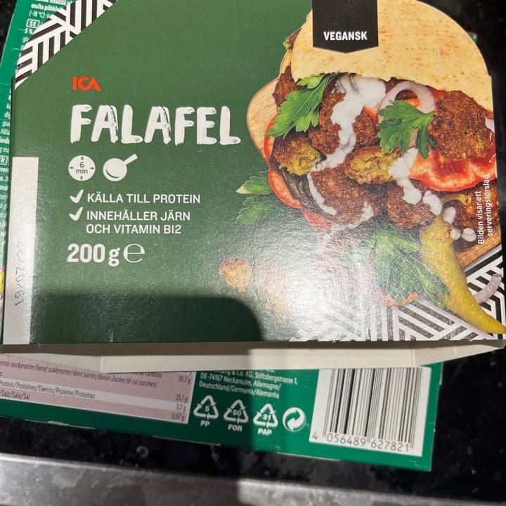 photo of ICA falafel shared by @selenec on  03 Jul 2022 - review
