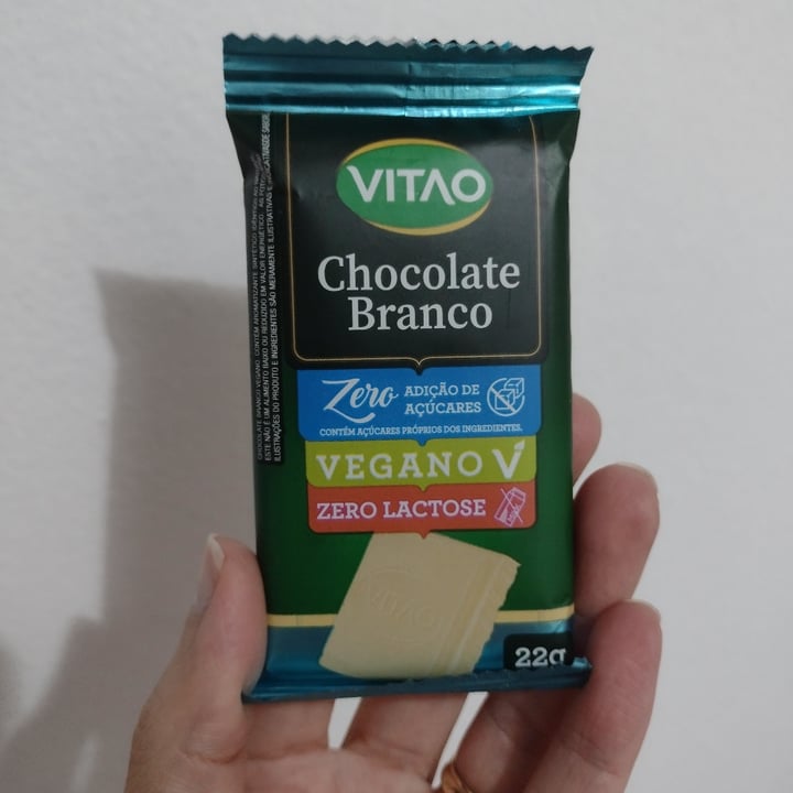 photo of VITAO Chocolate Branco Vegano Zero shared by @crisgtok on  19 Jun 2022 - review