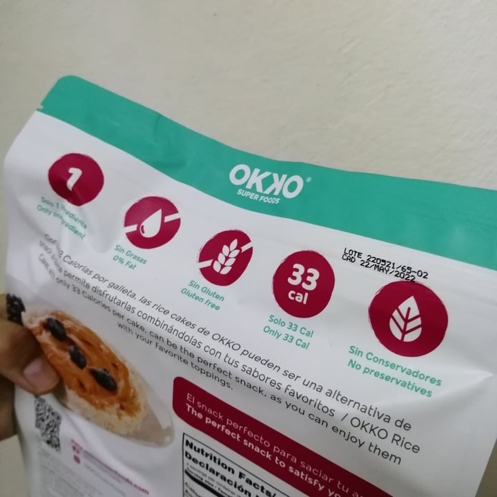 photo of Okko Super Foods Galletas De Arroz shared by @nekokiwi on  23 Jul 2021 - review