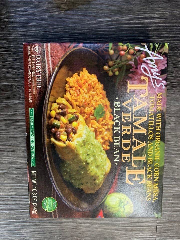 photo of Amy’s Amy's Tamale Verde Black Bean shared by @shilpishah on  04 Feb 2020 - review