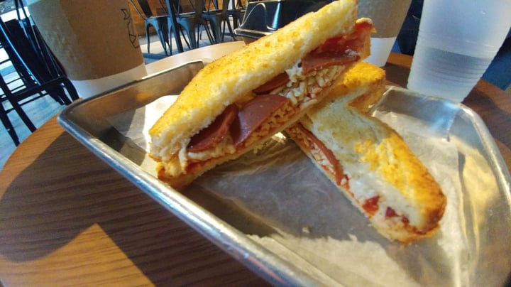 review photo of The Cold Pressery Pizza Grilled Cheese shared by @theplantlifecanada on 03 Sep 2019 - review