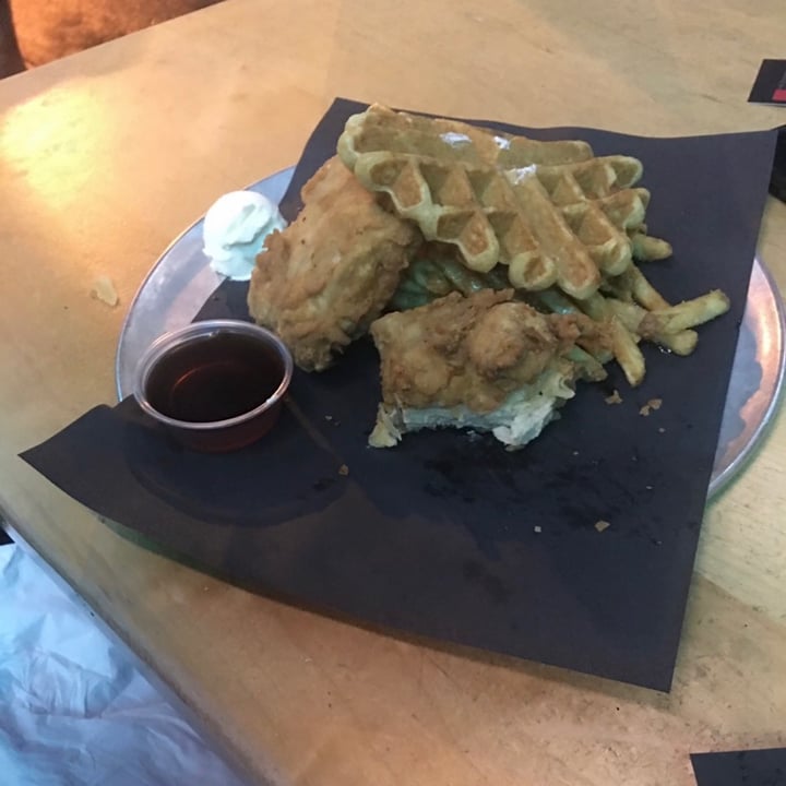 photo of Doomie's Chicken waffles, Chicken Burger, Cookie Skillet shared by @ahealy on  21 May 2020 - review