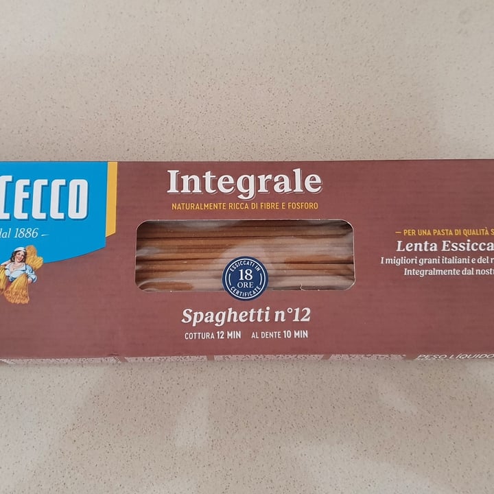 photo of De cecco Integrale spaghetti n.12 shared by @pierosturla on  09 Oct 2022 - review