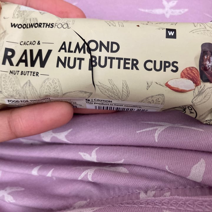 review photo of Woolworths Cacao & Raw Nut Butter Almond Nut Butter Cups shared by @juwairiyyah on 01 Feb 2021 - review