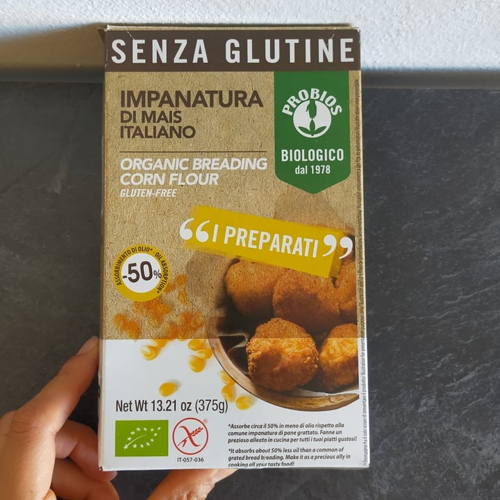 photo of Probios Impanatura di mais senza glutine shared by @dechi on  20 Aug 2022 - review