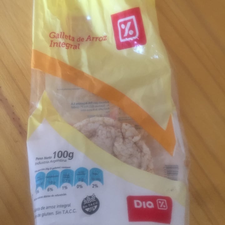 photo of Dia% Galletas de arroz integral shared by @vdufou on  04 Aug 2021 - review