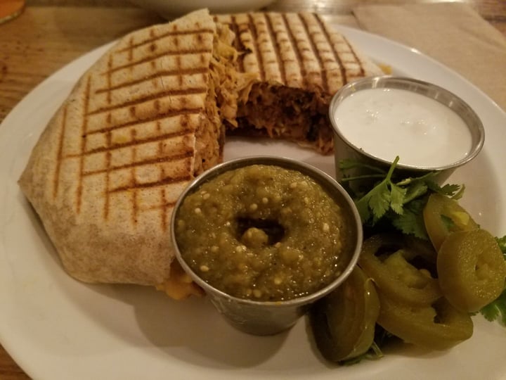 review photo of Lulu's Local Eatery, LLC Crunch wrap sandwich shared by @technovegan on 01 Feb 2020 - review